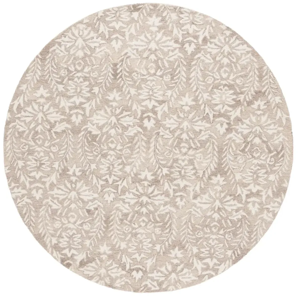 EBONY 127 BEIGE  6' x 6' Round Round Rug