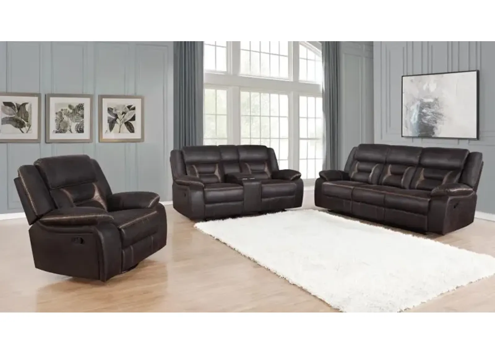 Greer Upholstered Tufted Living Room Set