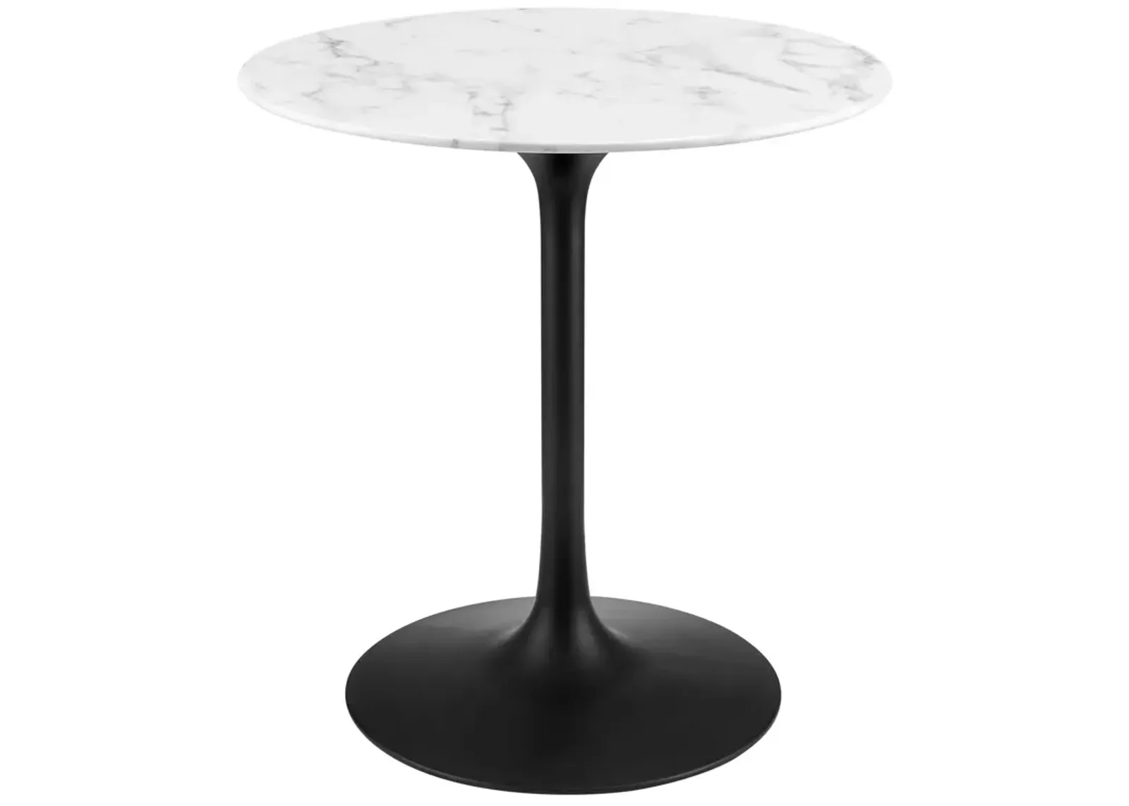 Lippa 28" Round Artificial Marble Dining Table