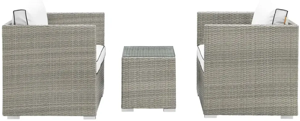 Repose 3 Piece Outdoor Patio Sectional Set