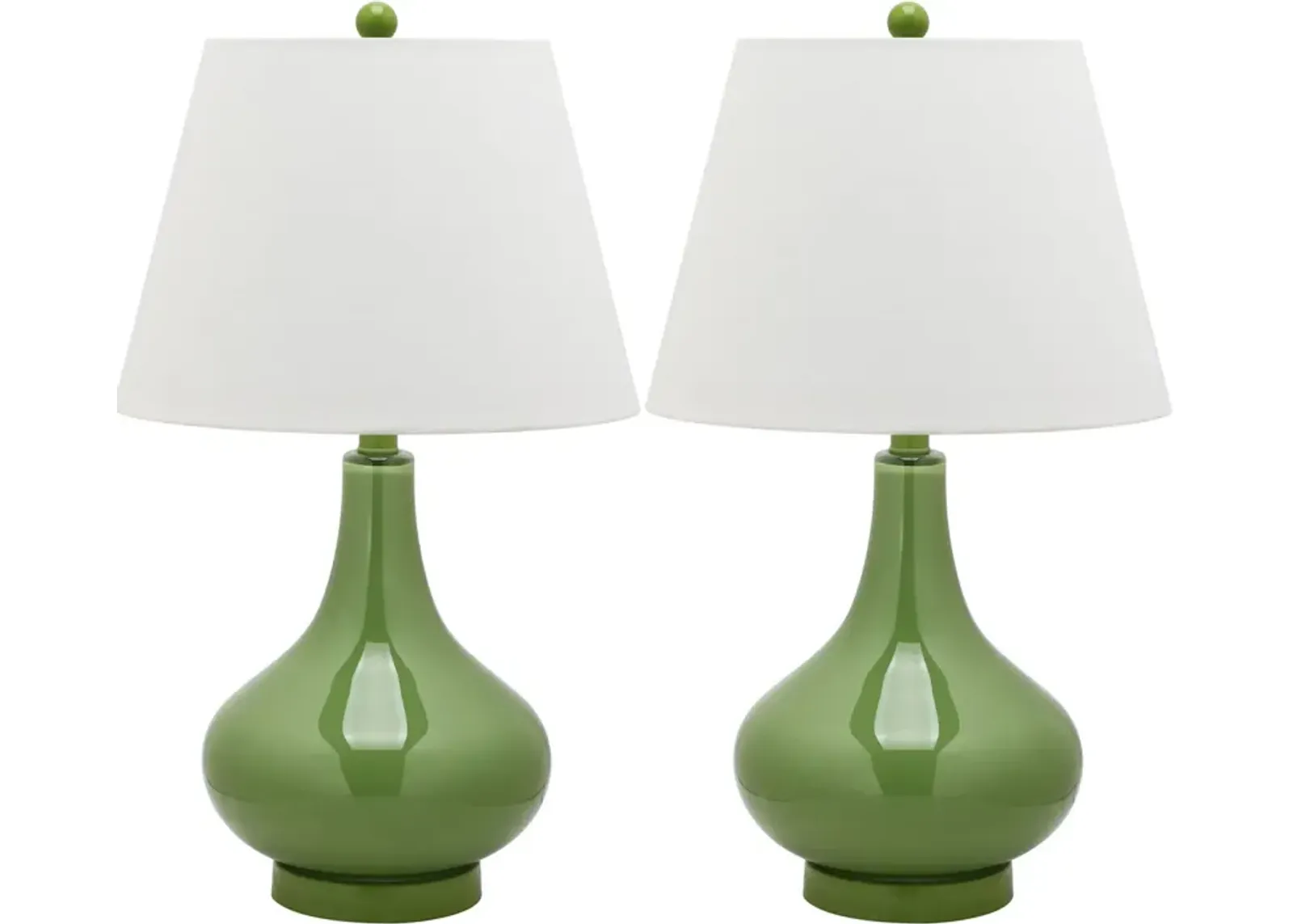 Amy 24-Inch H Gourd Glass Lamp - Set of 2