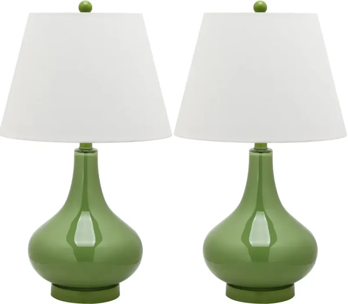 Amy 24-Inch H Gourd Glass Lamp - Set of 2