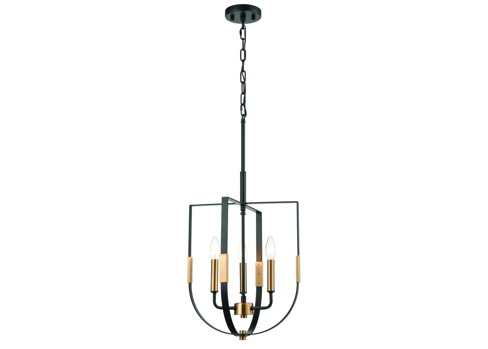 Heathrow 14" Wide 3-Light Pendant - Matte Black