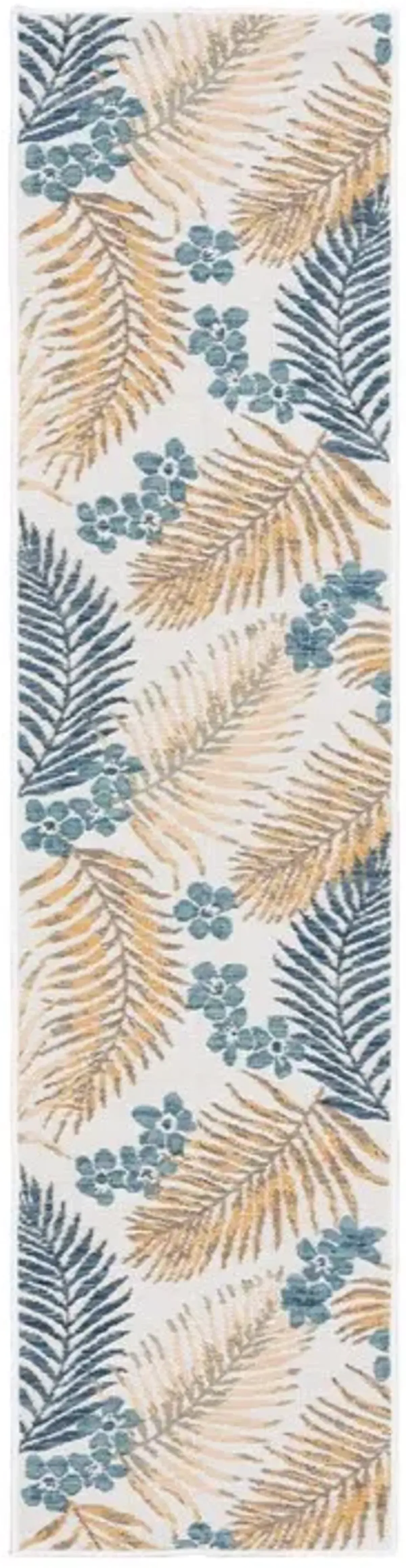 SUNRISE 675 Blue  2' X 8' Runner Rug