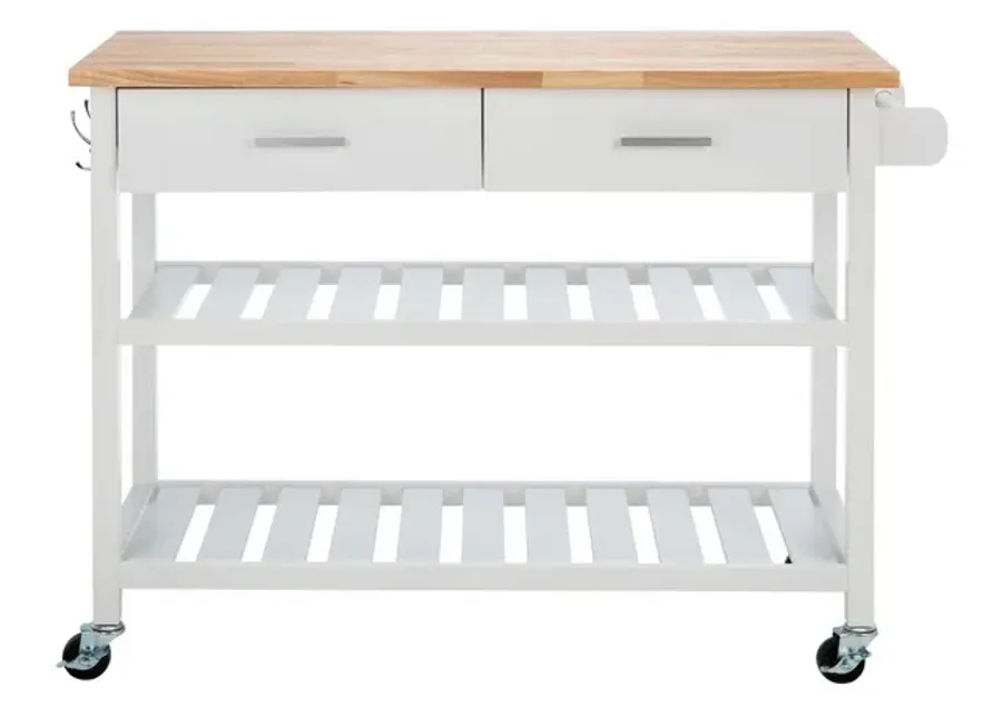 Kiko 2 Drawer 2 Shelf Kitchen Cart