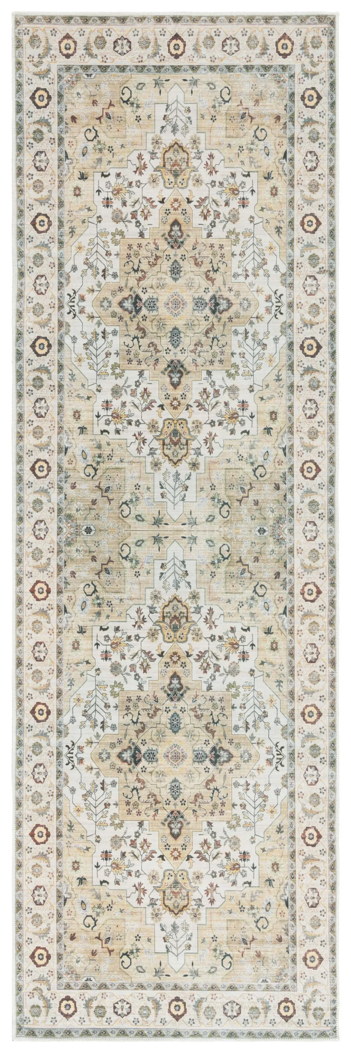 ARIZONA 126 LIGHT GREEN  2'-6' x 8' Runner Rug