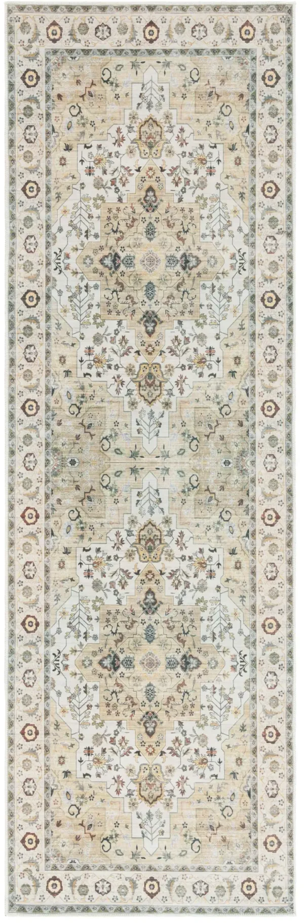 ARIZONA 126 LIGHT GREEN  2'-6' x 8' Runner Rug