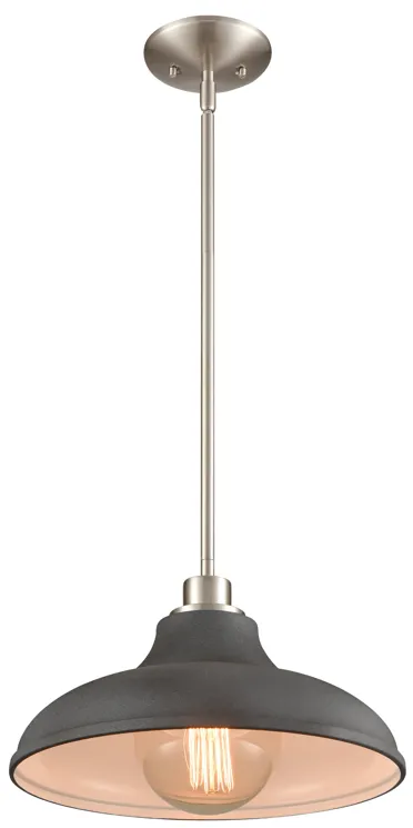 Grenville 13'' Wide 1-Light Pendant - Brushed Nickel