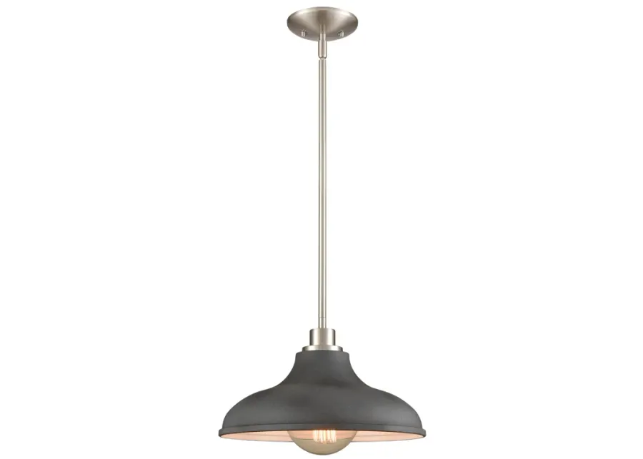 Grenville 13'' Wide 1-Light Pendant - Brushed Nickel