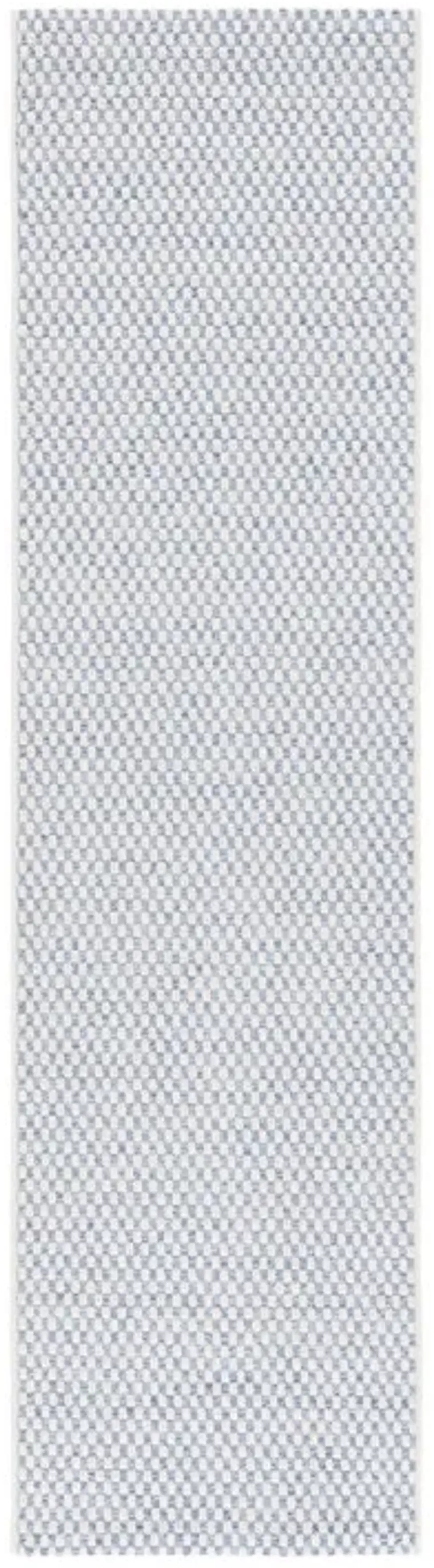 SISAL ALL-WEATHER 460 Blue  2'-2' X 8' Runner Rug