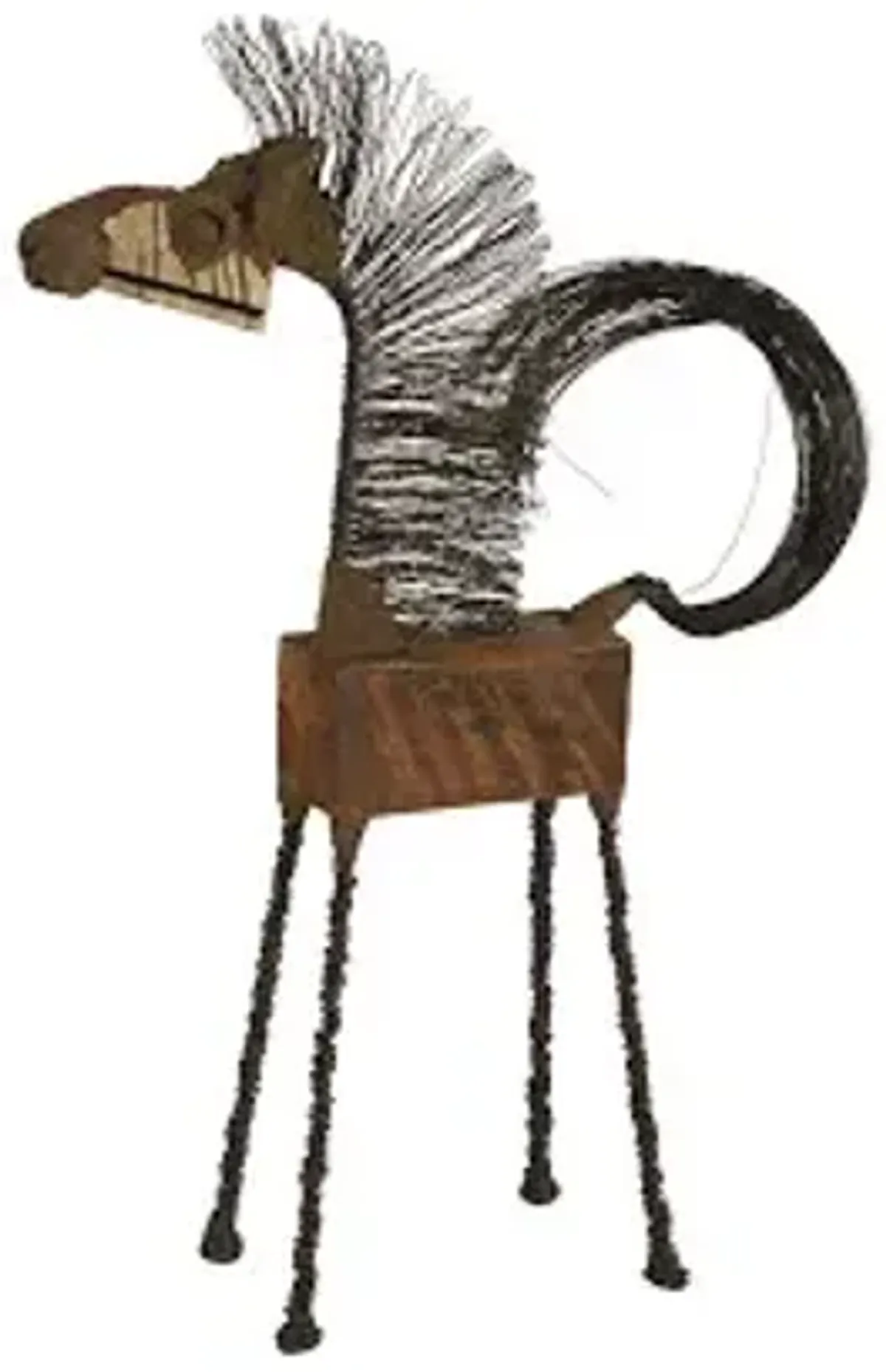 wire horse sculpture, lg