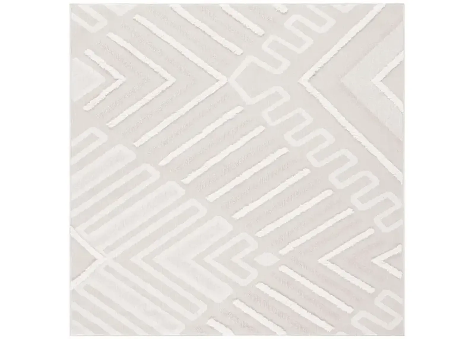 TRENDS 104 Beige 6'-7' X 6'-7' Square Square Rug