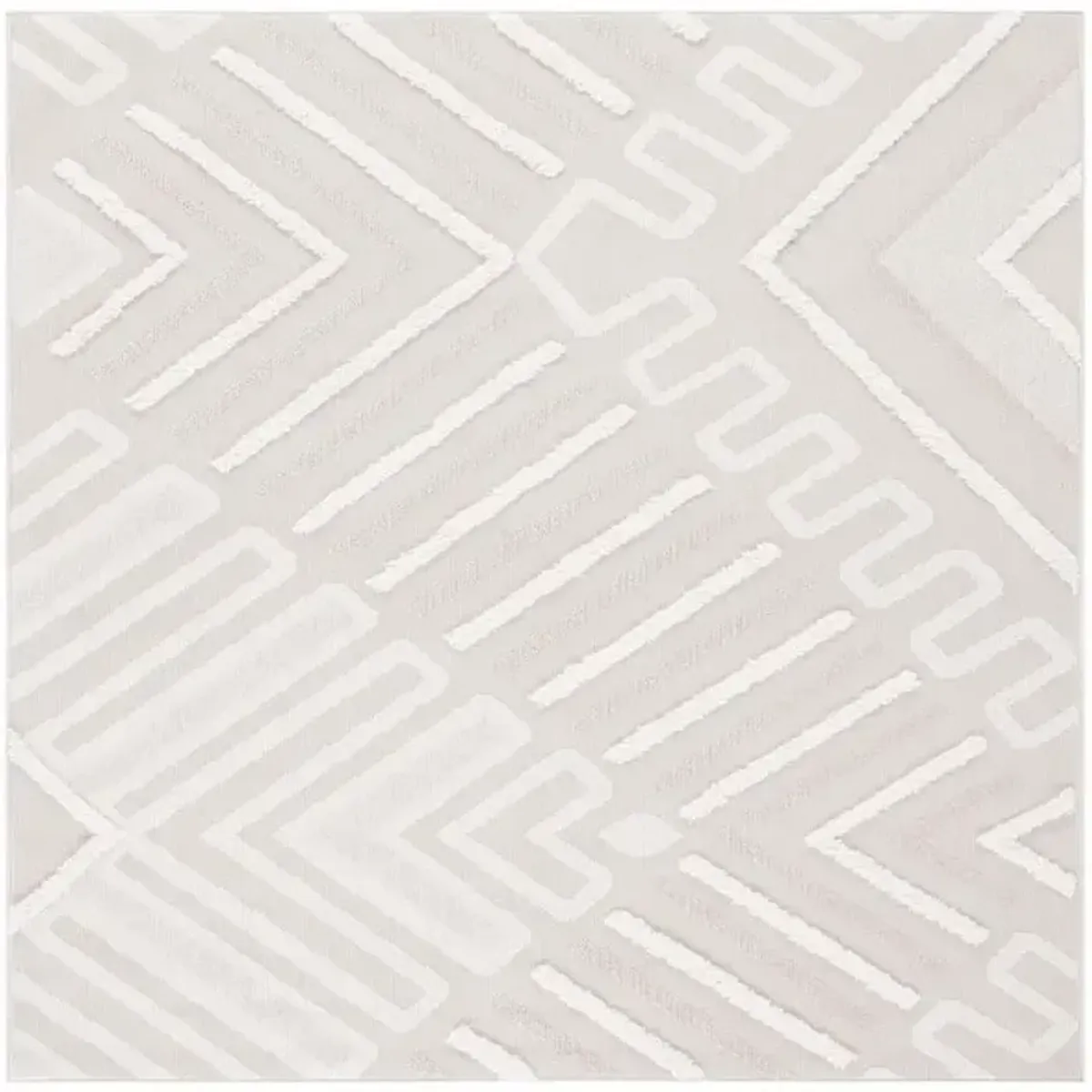 TRENDS 104 Beige 6'-7' X 6'-7' Square Square Rug