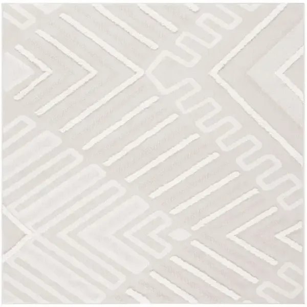 TRENDS 104 Beige 6'-7' X 6'-7' Square Square Rug