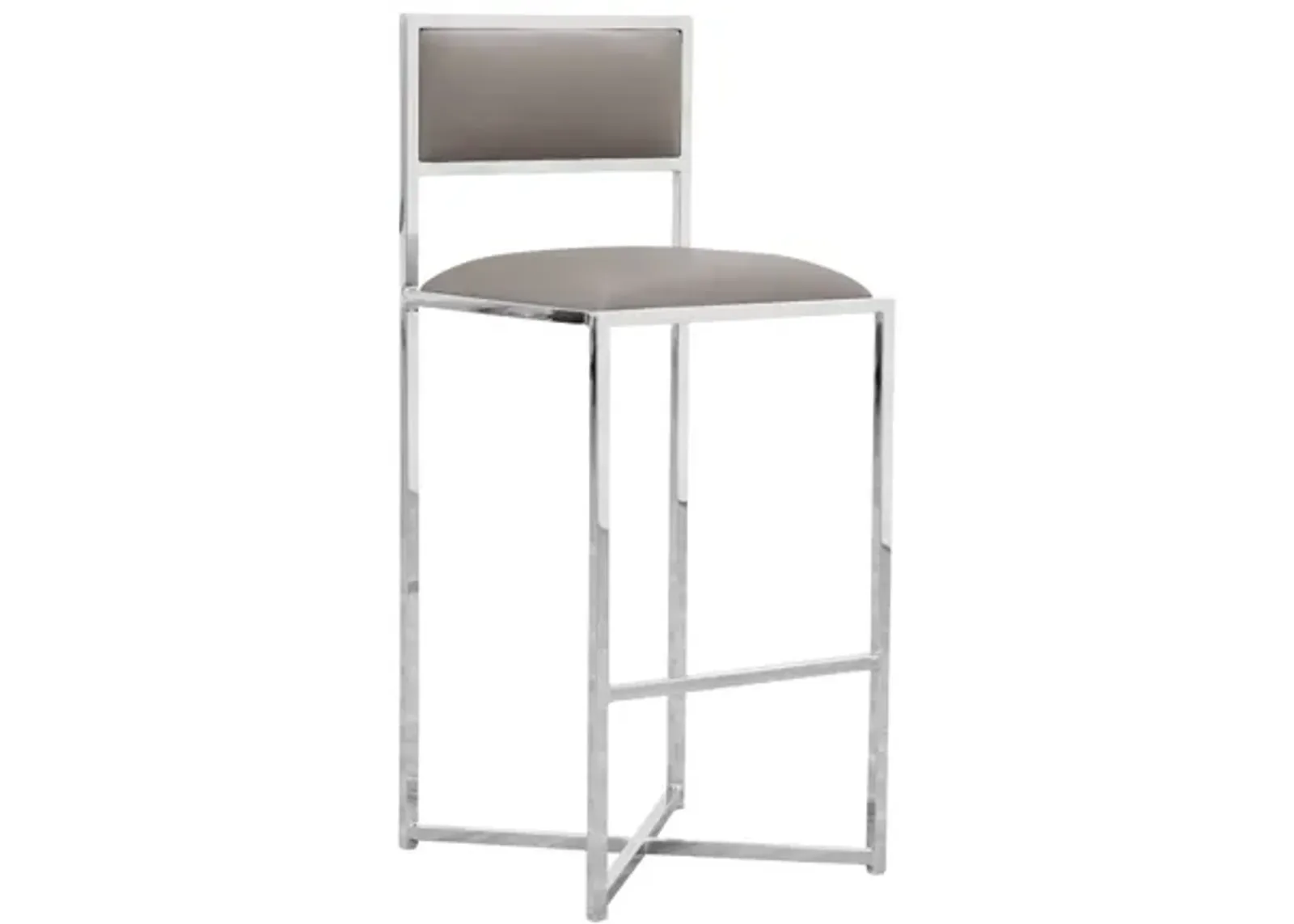 Amalfi X-Base Bar Stool in Taupe