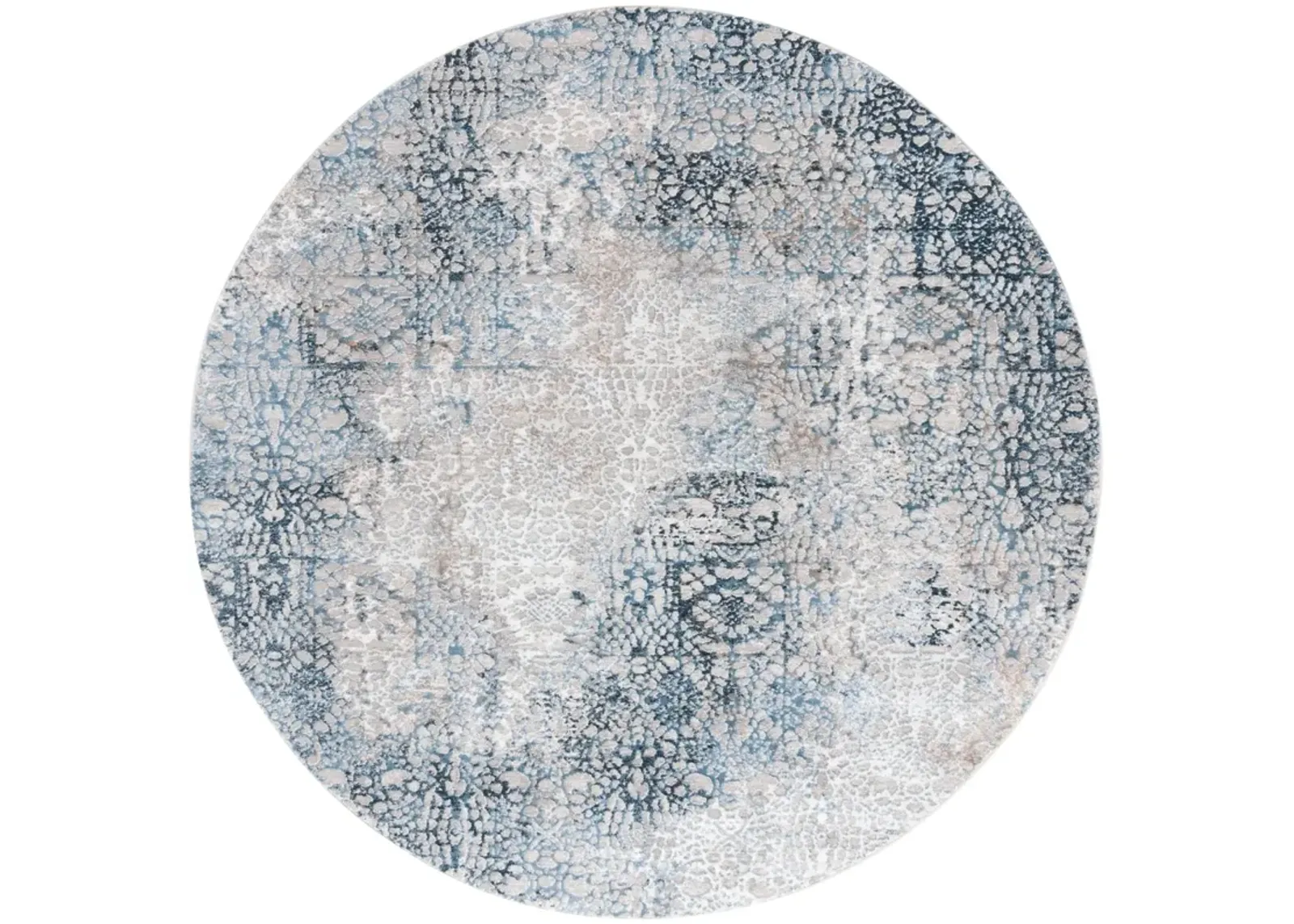 PARKER 116 BLUE  6'-7' x 6'-7' Round Round Rug