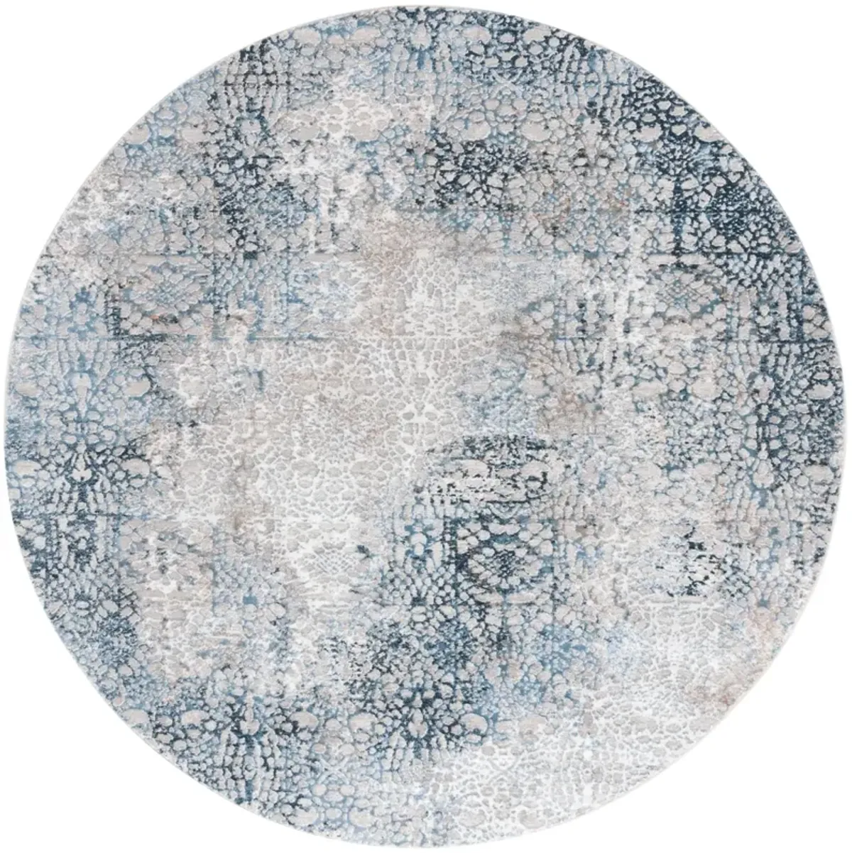 PARKER 116 BLUE  6'-7' x 6'-7' Round Round Rug