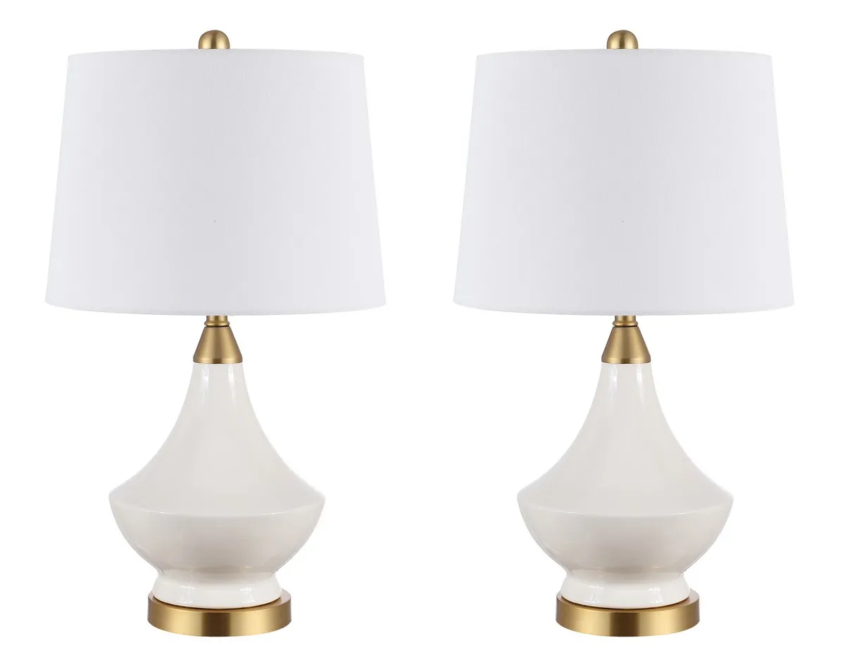 MARLOWE GLASS TABLE LAMP  - Set of 2