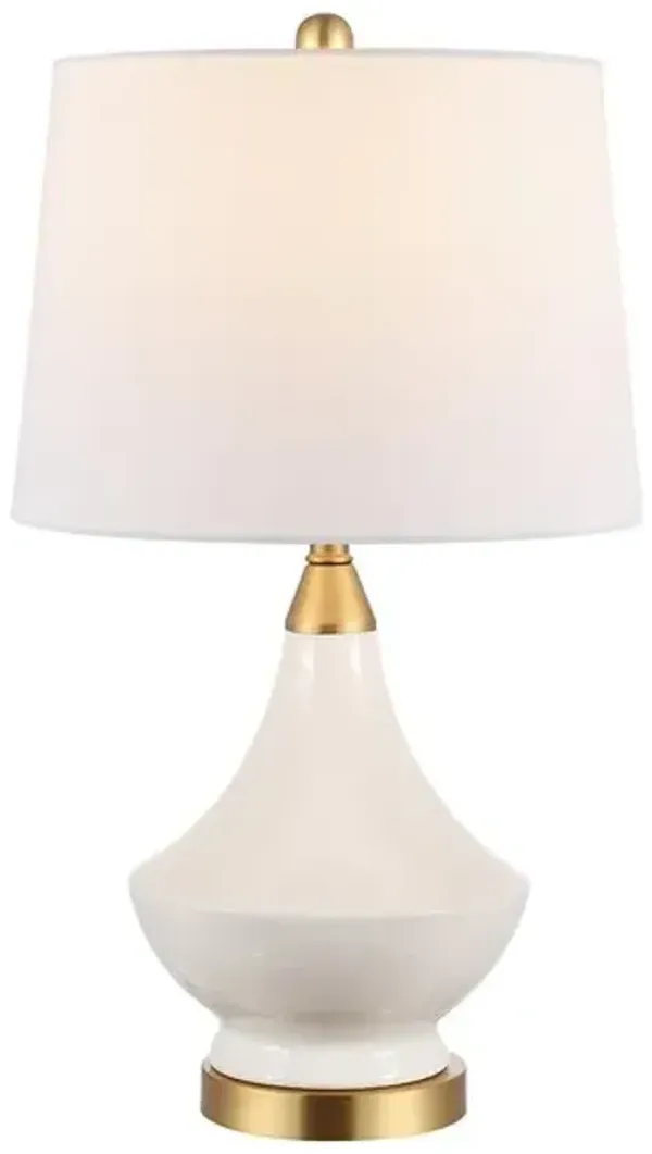 MARLOWE GLASS TABLE LAMP  - Set of 2