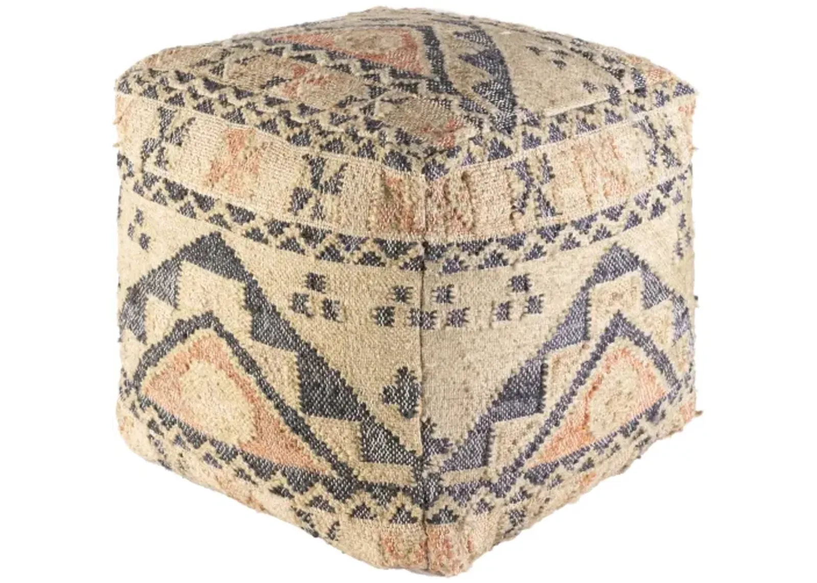 Luanda 18"H x 18"W x 18"D Pouf