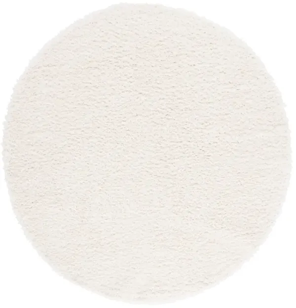 LINDSAY SHAG 560 IVORY 6'-7' x 6'-7' Round Round Rug