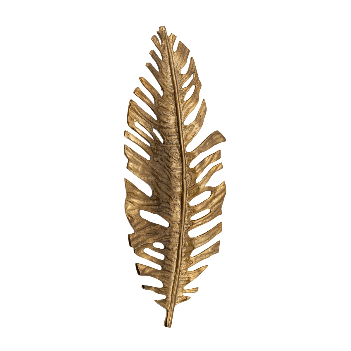 Sago Leaf Dimensional Wall Decor - Antique Gold