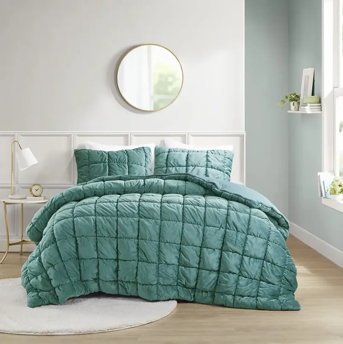 Velvet Dream Puff 3 Piece Comforter Set