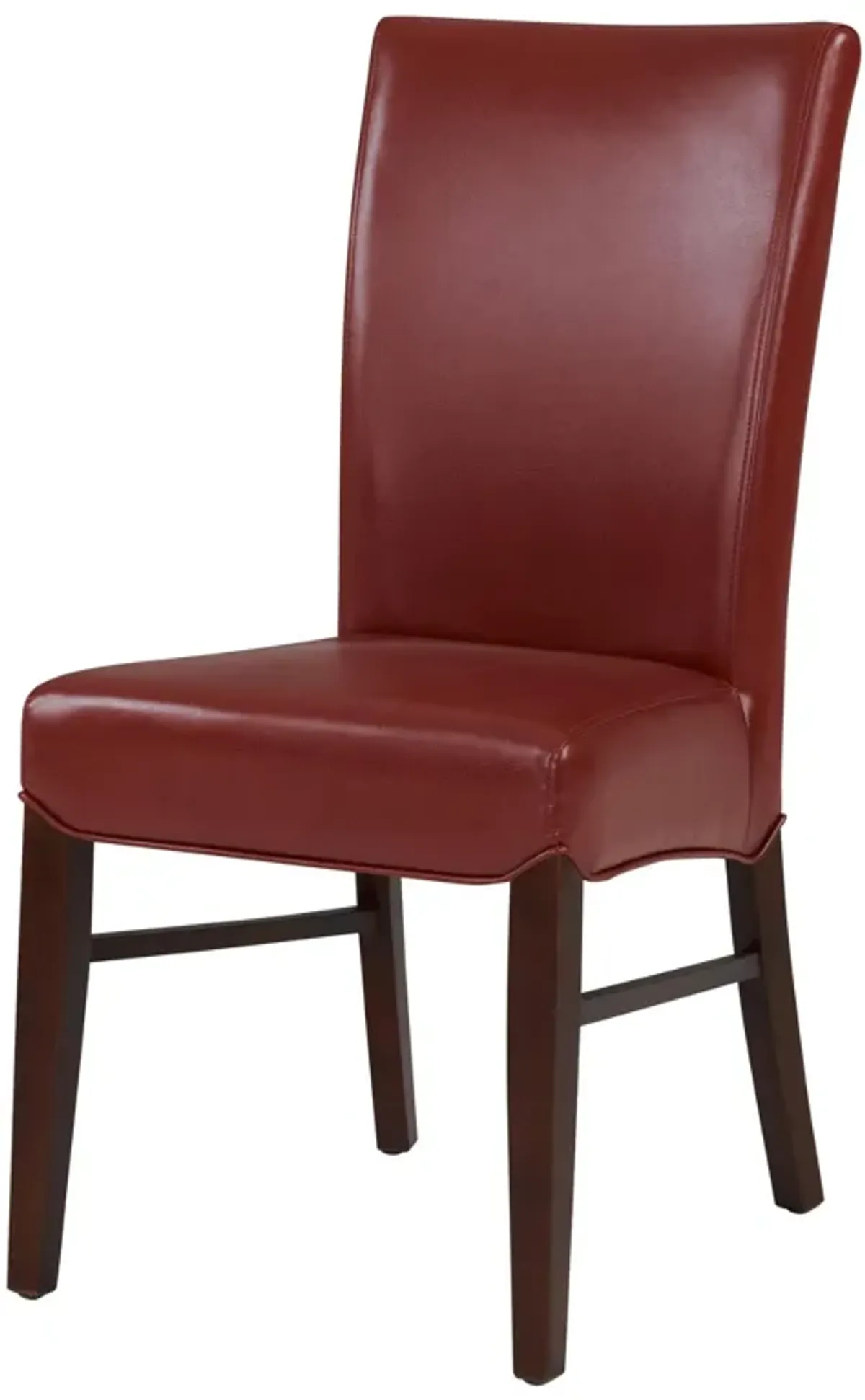 Milton Bonded Leather Dining Side Chair, Pomegranate (Set of 2)