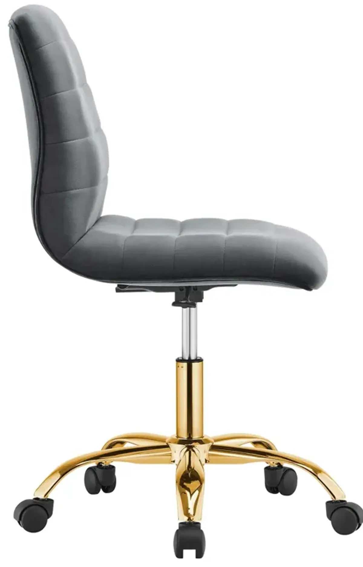 Ripple Armless Performance Velvet Office Chair