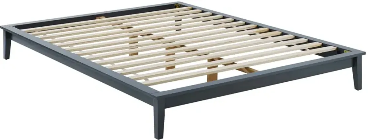 Lodge Queen Wood Platform Bed Frame