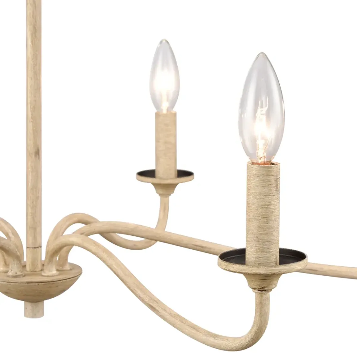 Ellisville 30'' Wide 6-Light Chandelier - Antique Cream