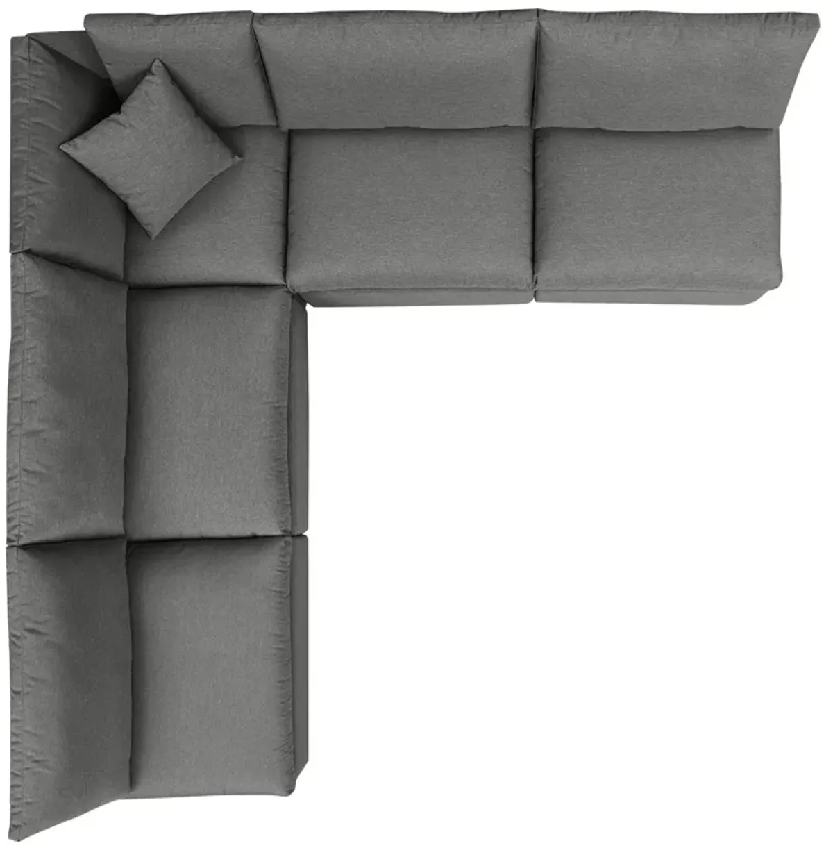 Commix 5-Piece Outdoor Patio Sectional Sofa