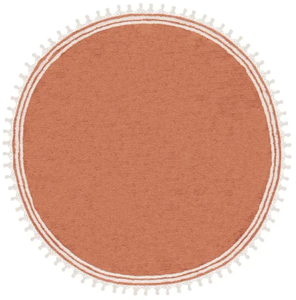 EASY CARE Hand Woven 8' x 8' Round area rug