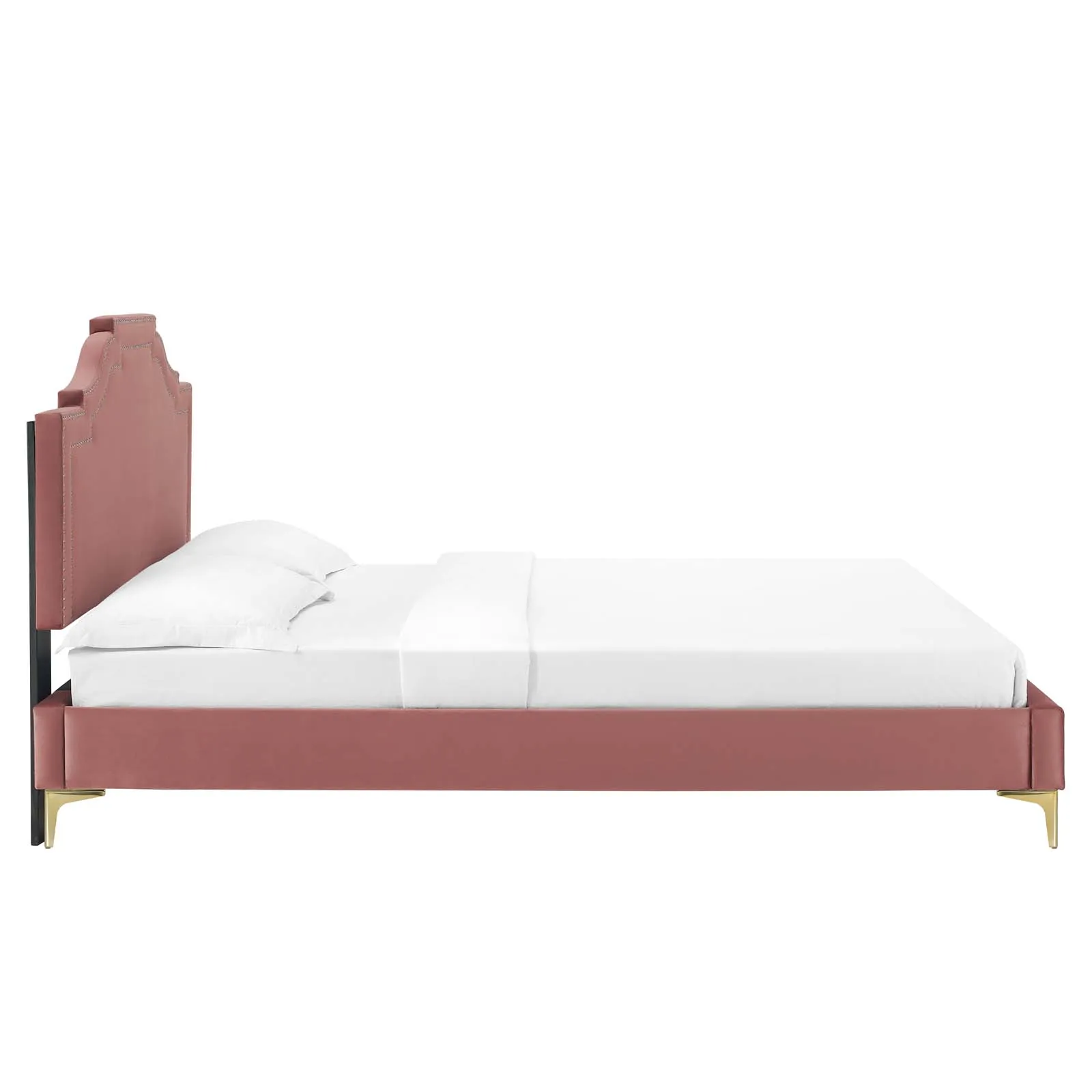 Adelaide Performance Velvet King Platform Bed