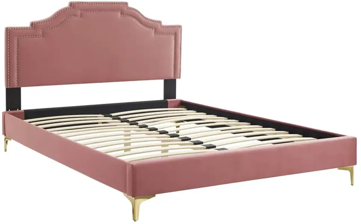 Adelaide Performance Velvet King Platform Bed