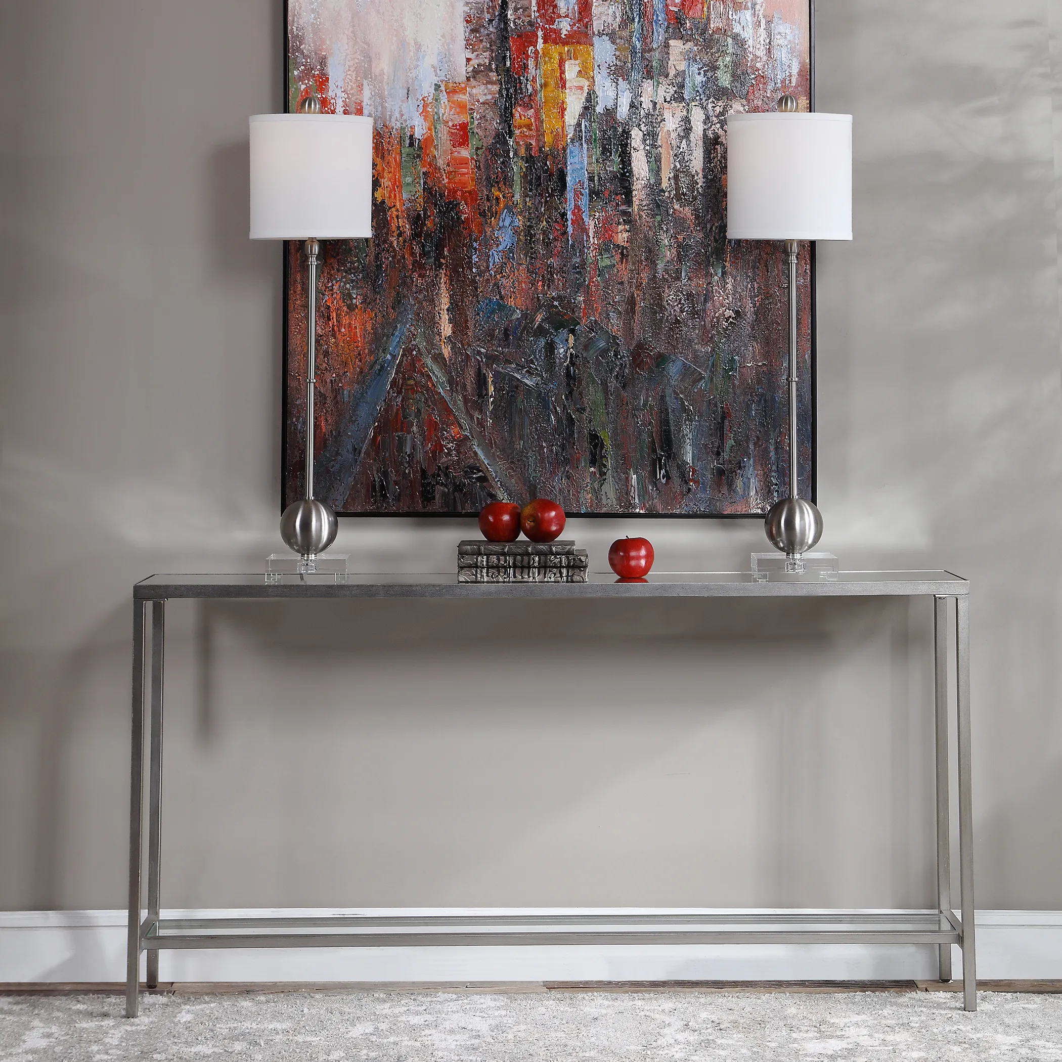 Hayley Silver Console Table