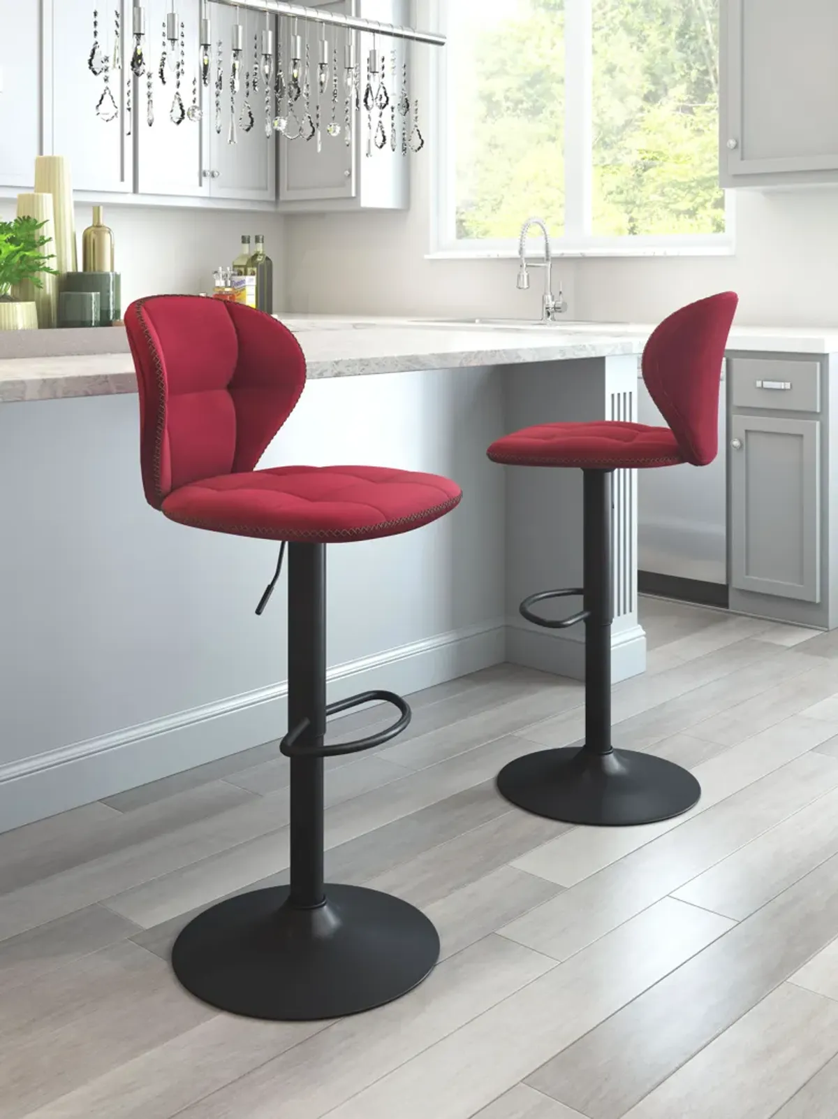 Salem Barstool Red