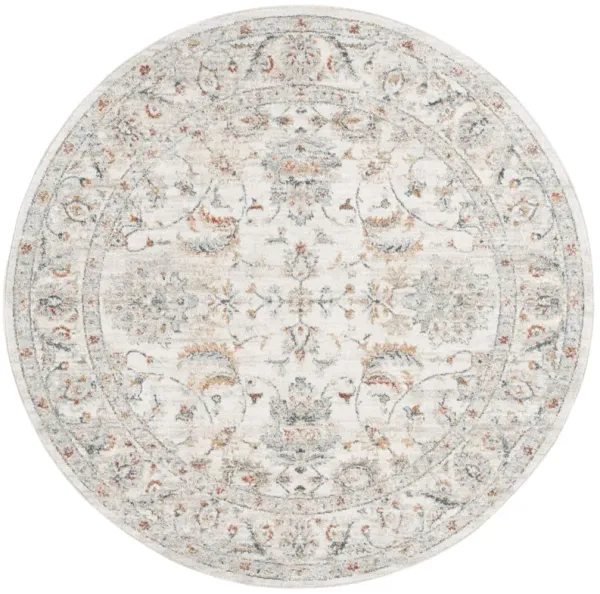 AVALON 220 IVORY  6'-7' X 6'-7' Round Round Rug