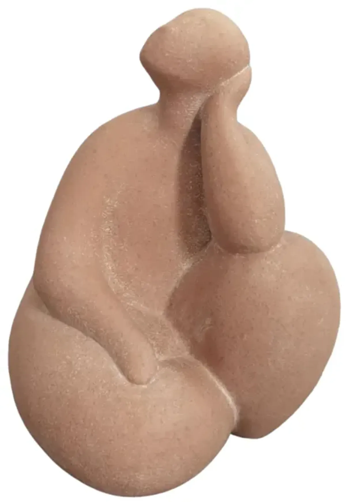 9" Curvy Sitting Figure, Terracotta