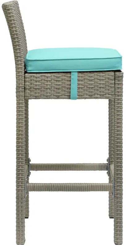 Conduit Outdoor Patio Wicker Rattan Bar Stool