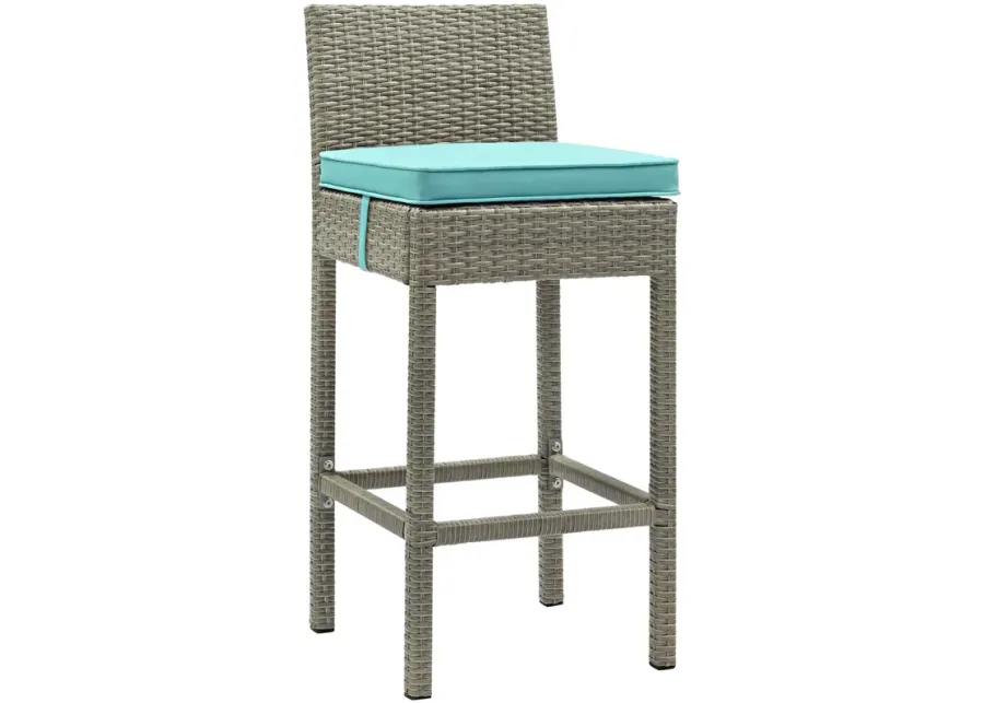 Conduit Outdoor Patio Wicker Rattan Bar Stool