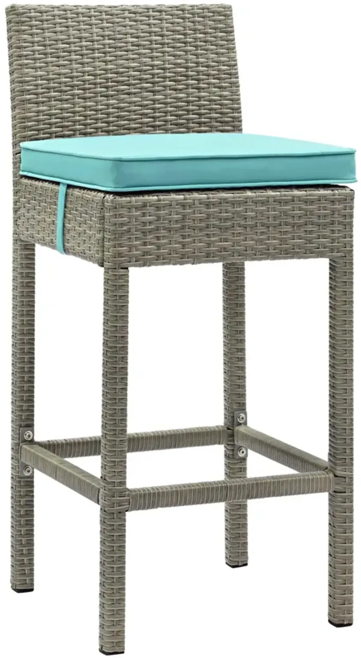 Conduit Outdoor Patio Wicker Rattan Bar Stool