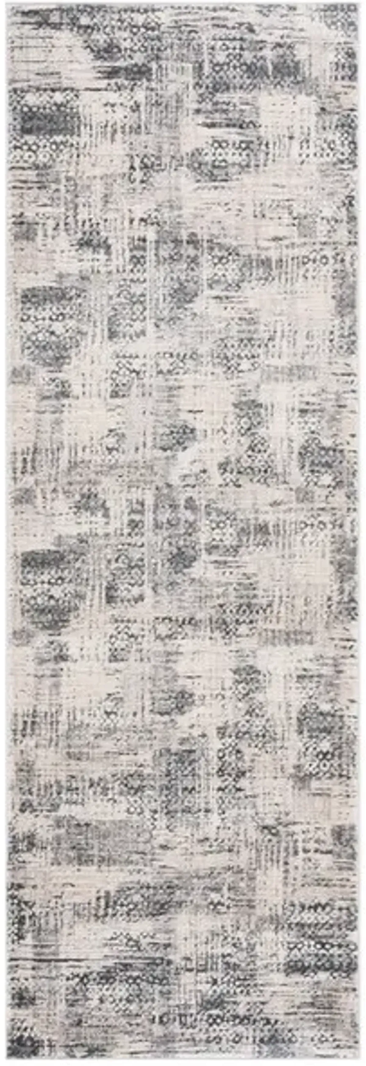 WHISPER 812 Grey  2'-6' X 8' Runner Rug