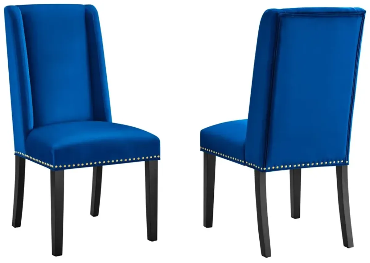 Baron Performance Velvet Dining Chairs - Set of 2