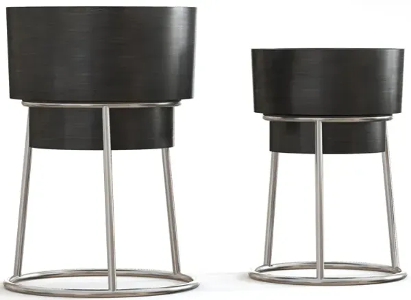 Laney Metal Planters, Set of 2