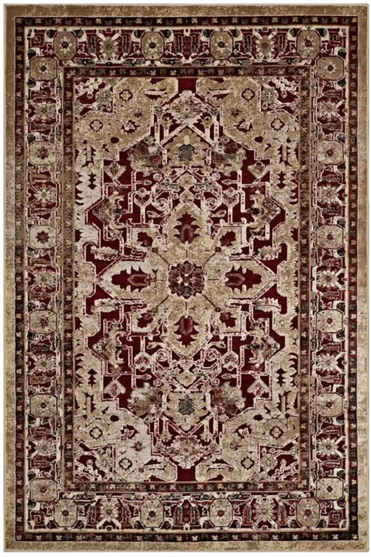 Grania Ornate Vintage Floral Turkish 5x8 Area Rug