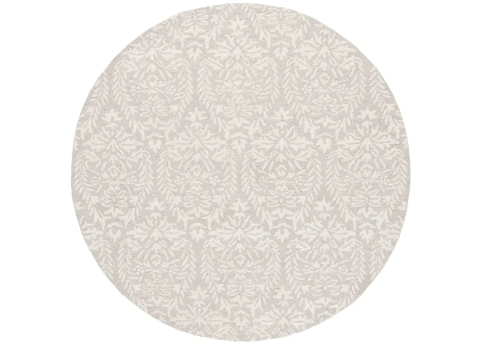 EBONY 127 LIGHT GREY  6' x 6' Round Round Rug