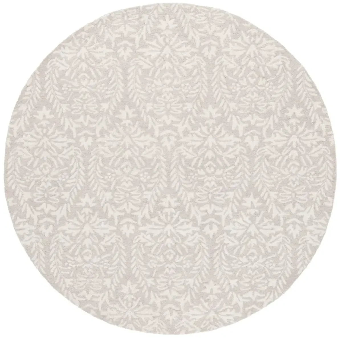 EBONY 127 LIGHT GREY  6' x 6' Round Round Rug