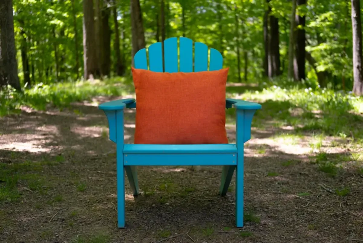 Indoor/Outdoor Solid Orange Pillow