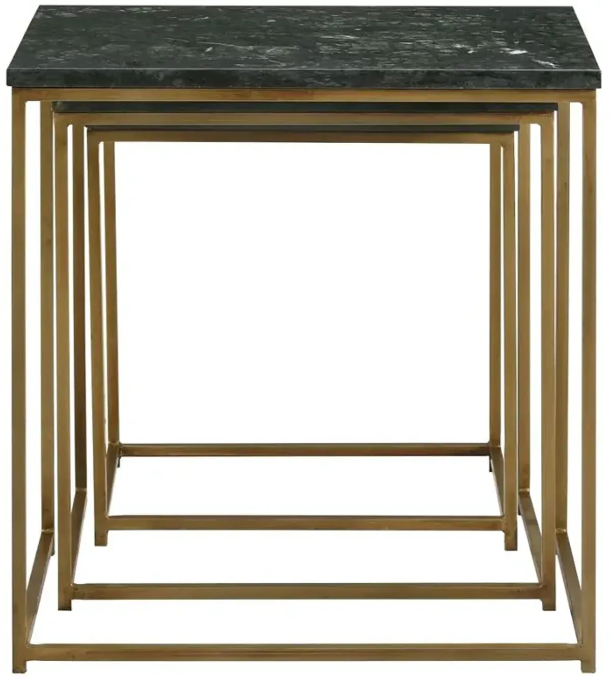 Medora 3-piece Nesting Table with Marble Top